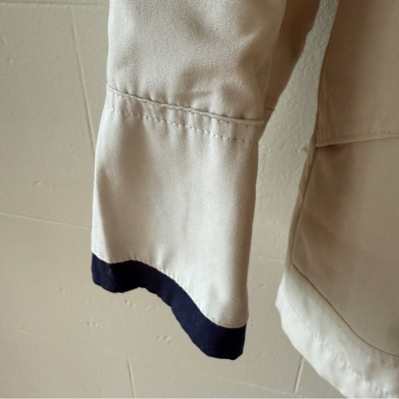 Spring Jacket Beige Navy NWOT - Picture 4 of 11